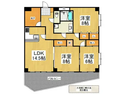 バイク館(3SLDK/2階)の間取り写真