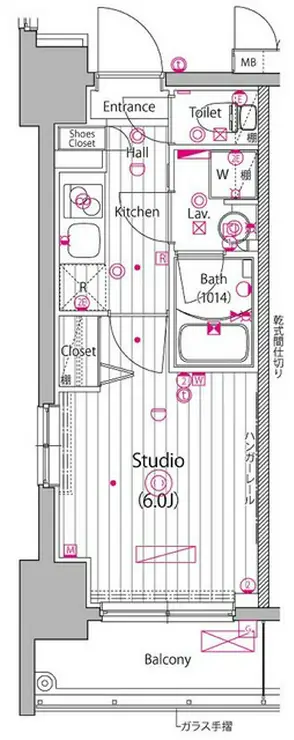 ガーラ・グランディ川崎榎町 7階階 間取り