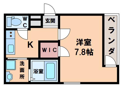 フジパレス杭全ノース(1K/3階)の間取り写真