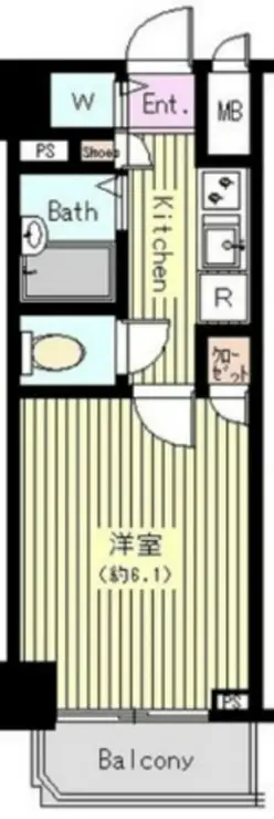 菱和パレス高輪タワー 4階階 間取り
