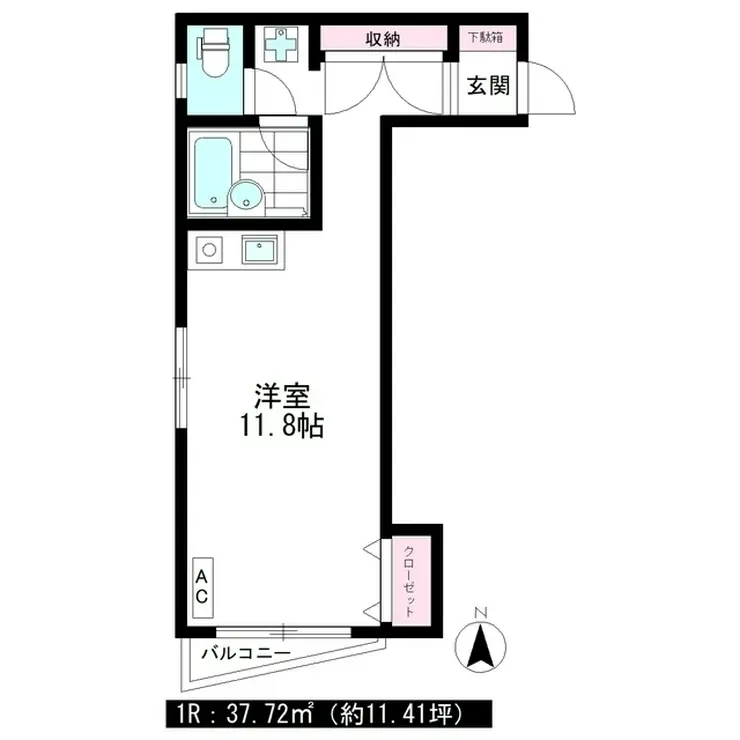 五本木アパートメンツ 4階階 間取り