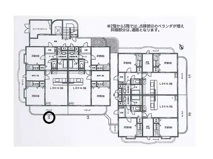 プランドールFIVE(2SLDK/2階)の間取り写真