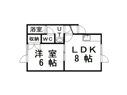 シュペトレーゼ(1LDK/1階)の間取り写真