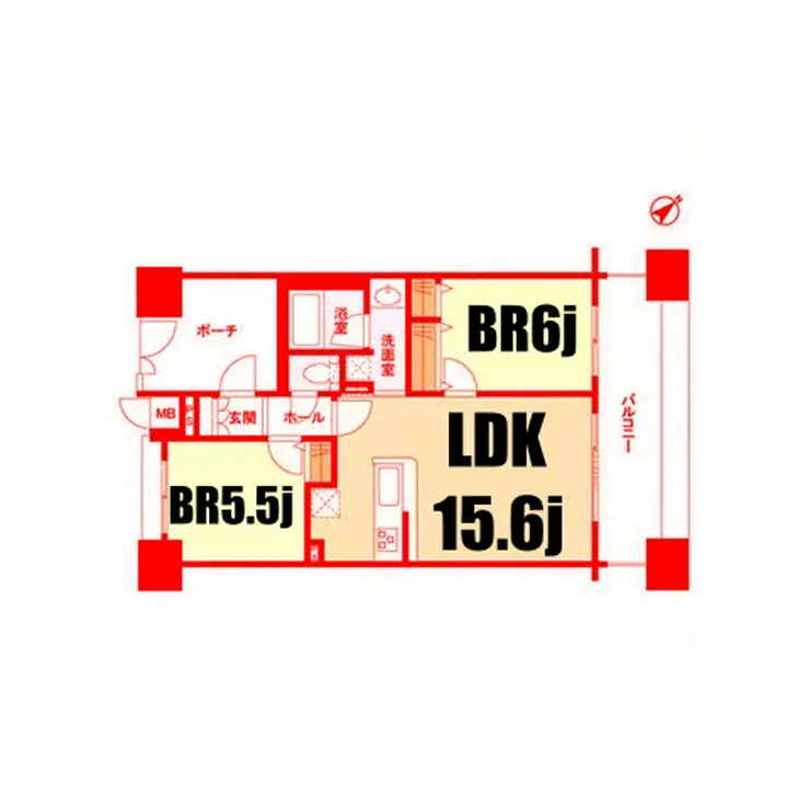 パークフラッツ横濱公園 9階階 間取り