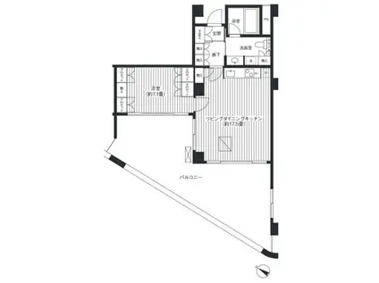 ヒューリック浅草一丁目(1LDK/6階)の間取り写真