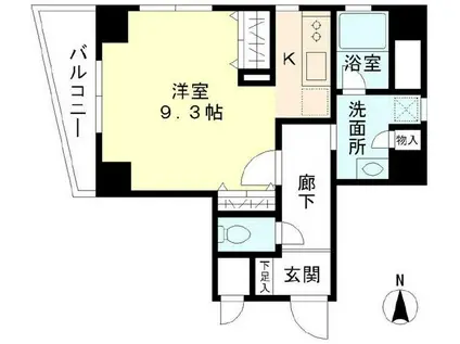 サンハイツ浅草(1K/5階)の間取り写真