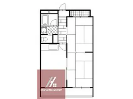 大豊マンション(2DK/2階)の間取り写真