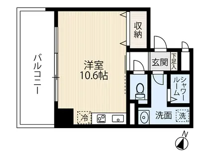 ESTRELA香椎駅前(ワンルーム/11階)の間取り写真