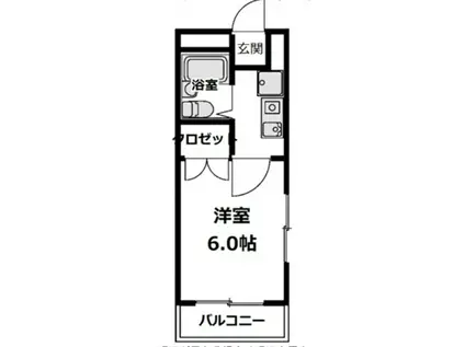 メゾンピカリ(1K/2階)の間取り写真