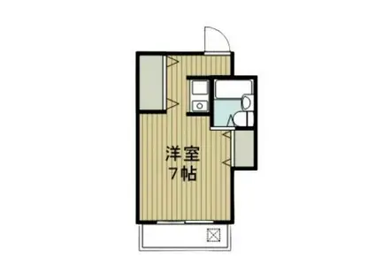 シャルマン日吉(ワンルーム/1階)の間取り写真