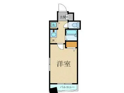 プレール・ドゥーク水天宮(ワンルーム/8階)の間取り写真