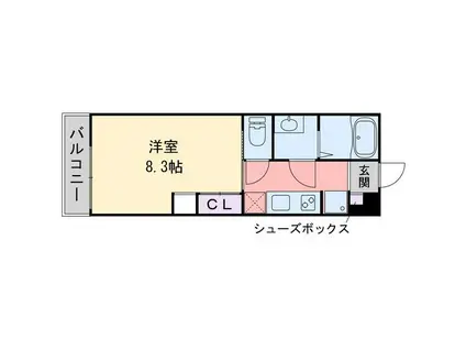 メゾンド・メーヒラ(1K/1階)の間取り写真