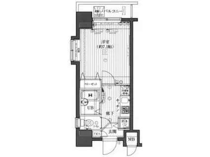 ガラ・グランディ練馬(1K/6階)の間取り写真