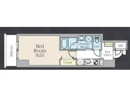 ALTVILLA TORANOMON(1K/3階)の間取り写真