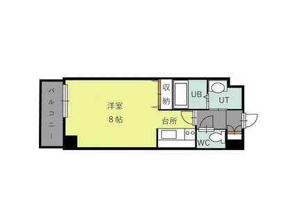 TAKE・N20(1K/3階)の間取り写真