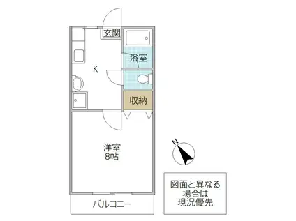 桜コーポ・フジタ(1K/2階)の間取り写真