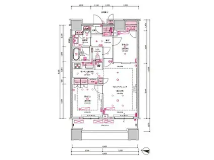 目黒第一マンションズ 13階(2LDK/13階)の間取り写真