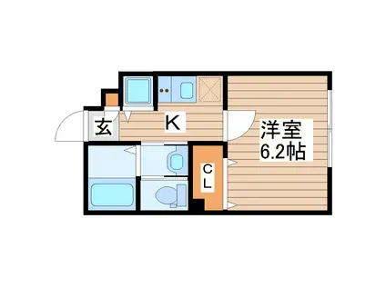 REVE STAGE(1K/2階)の間取り写真