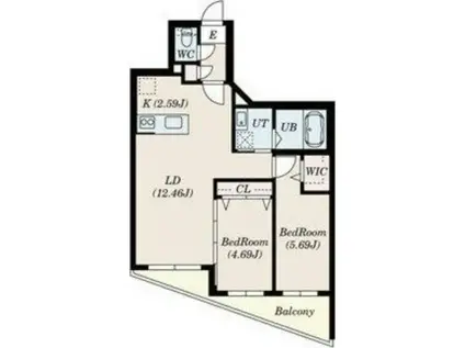 DIORE RESIDENCE SAPPORO(2LDK/3階)の間取り写真