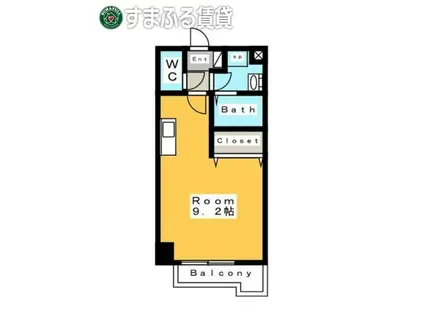 A・CITY三河安城南館(ワンルーム/7階)の間取り写真