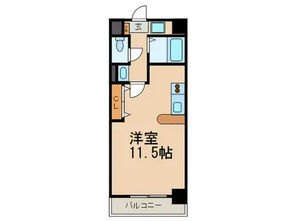 グランディア ミ・アモーレ六甲道(ワンルーム/7階)の間取り写真