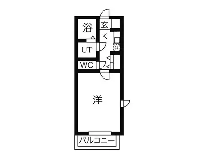 ルミナス常滑(1K/1階)の間取り写真