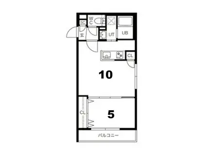 GARE千歳 (1LDK/2階)の間取り写真