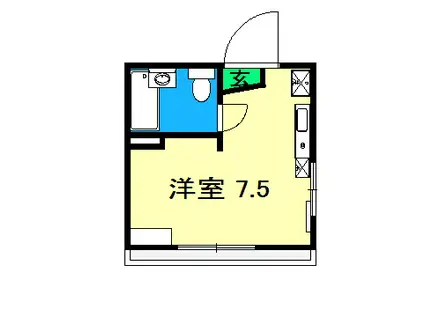 ROOM(ワンルーム/2階)の間取り写真