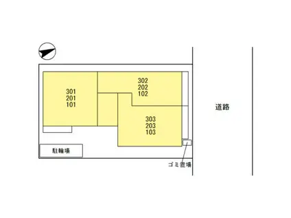 イル フィウーメ(1LDK/3階)の間取り写真
