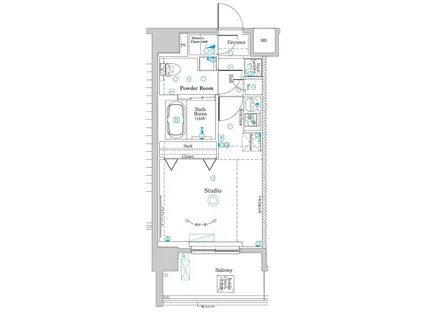 ラフィスタ中野本町(ワンルーム/8階)の間取り写真