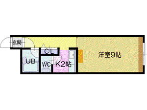 サンコート文京台参番館(1K/3階)の間取り写真