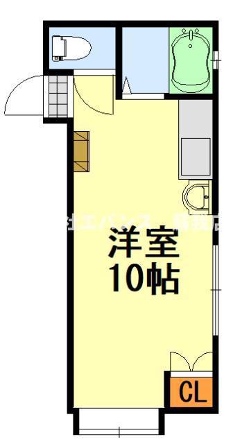 ボーネンN(ワンルーム/1階)の間取り写真
