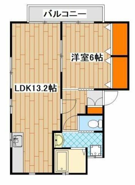セジュールFX(1LDK/1階)の間取り写真
