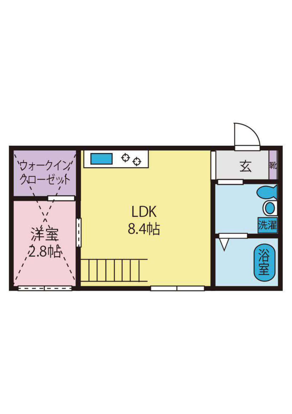 PREMIUM LIFE(1LDK/1階)の間取り写真