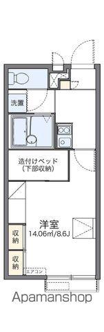 レオパレス宮崎(1K/2階)の間取り写真