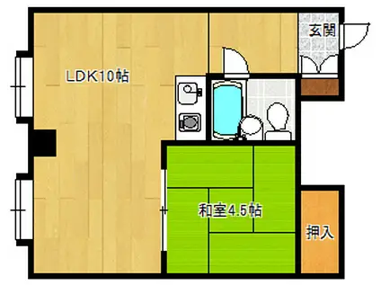 ノースパレス1・12(1LDK/8階)の間取り写真