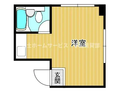 オックスフォード今川(ワンルーム/2階)の間取り写真