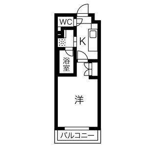 タウンライフ藤ヶ丘西(1K/5階)の間取り写真