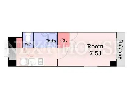 メゾン尾上(1K/7階)の間取り写真