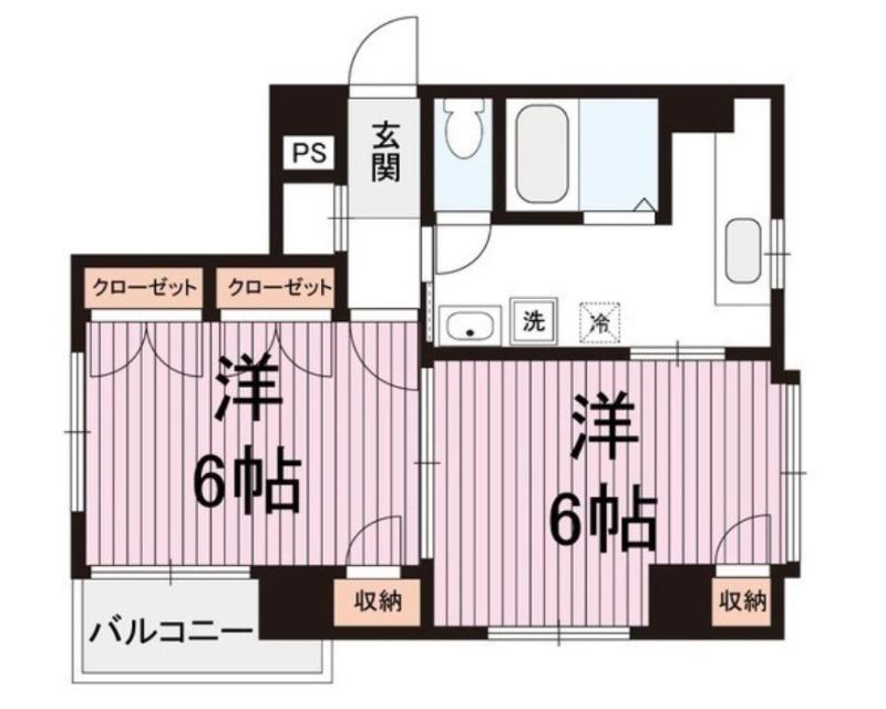 アンシェリー(2K/5階)の間取り写真