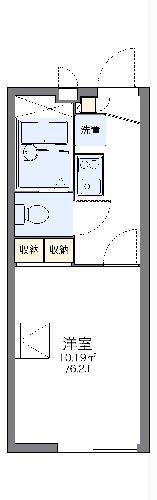 レオパレス文の里J&K(1K/2階)の間取り写真