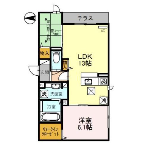 ルネ舟木 II(2LDK/1階)の間取り写真
