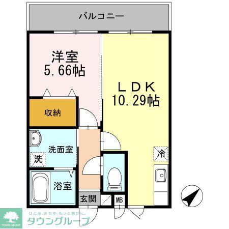 エクレールHP上星川(1LDK/3階)の間取り写真
