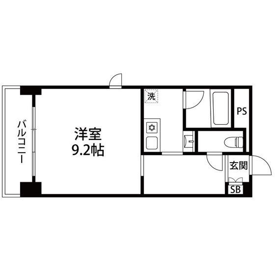 VIP仙台二日町ANNEX(1K/7階)の間取り写真