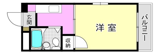 プレアール蔵垣内(1K/3階)の間取り写真