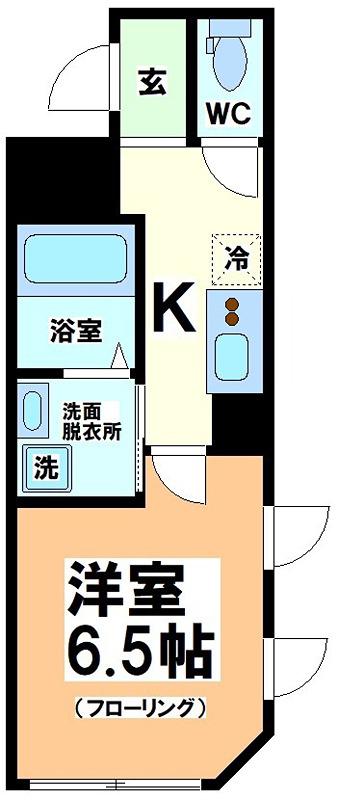 BLOOM TOWER NISHISHINJUKUブルームタワーニシ(1K/4階)の間取り写真