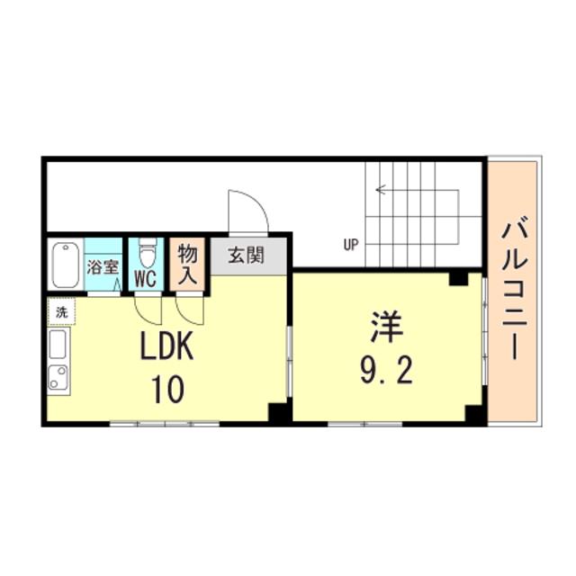 グリーンヒル五位ノ池(1LDK/2階)の間取り写真