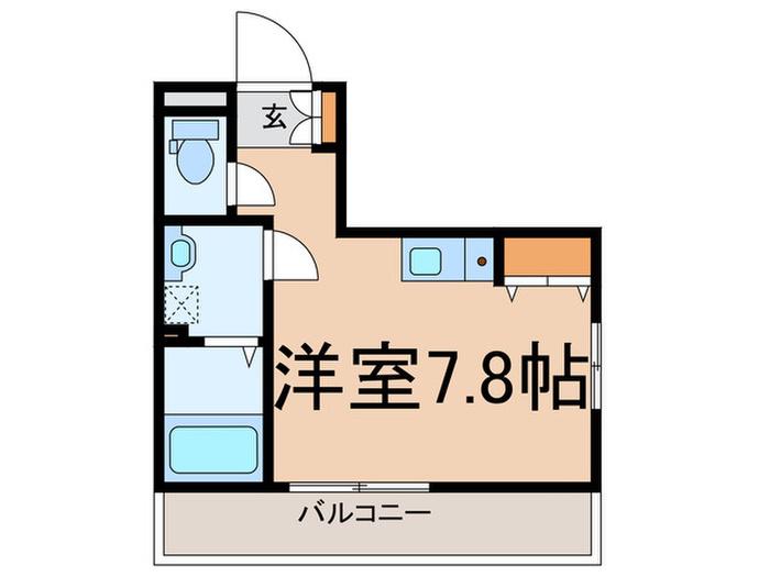 NOE HILLS(ワンルーム/2階)の間取り写真