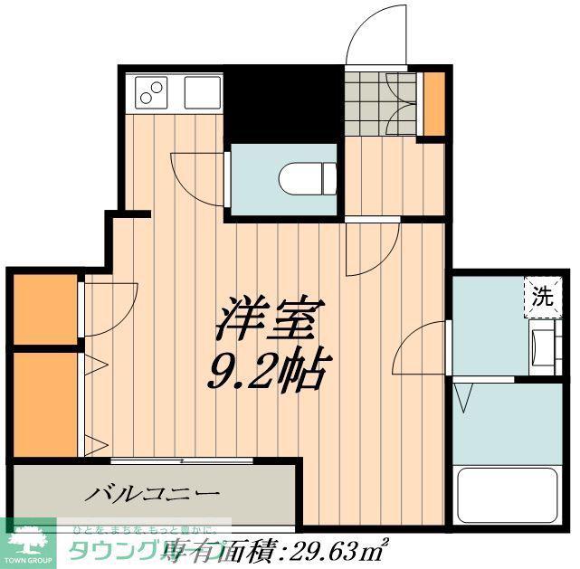 フィーブルサカエ(1K/6階)の間取り写真