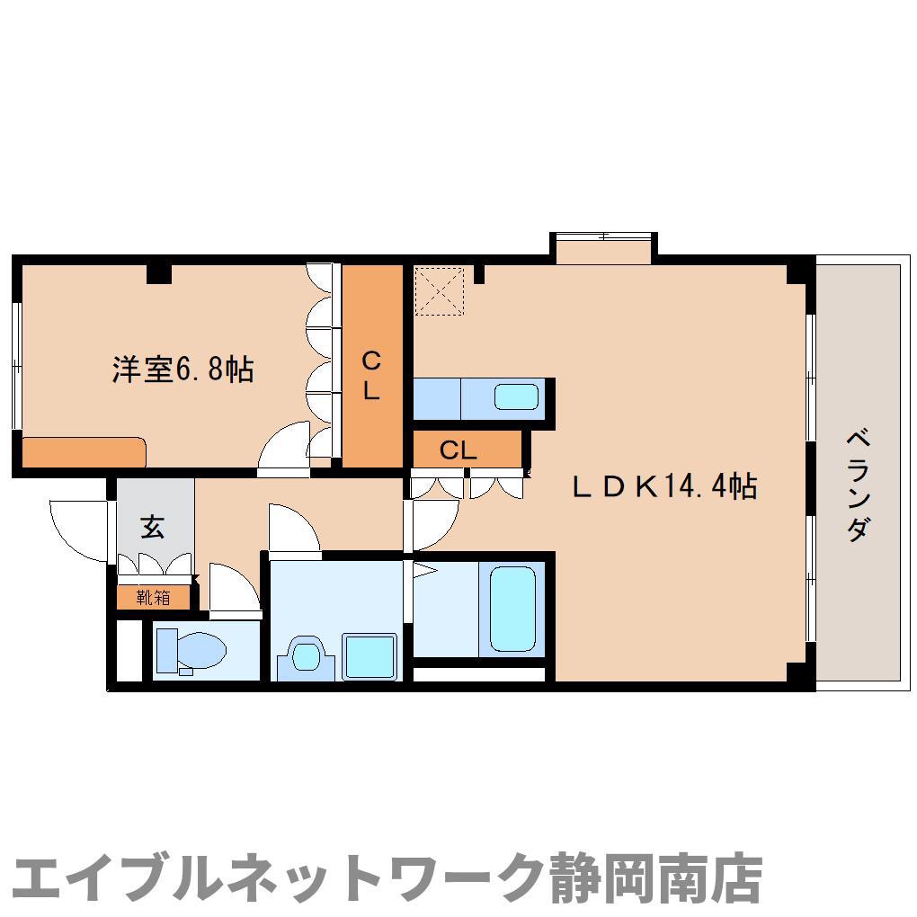 グランチェスタ M(1LDK/2階)の間取り写真